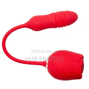 3-in-1 Rose Clitoral Sucking Thrusting Vibrator