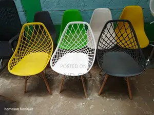 Mesh Back Plastic Eames Chair