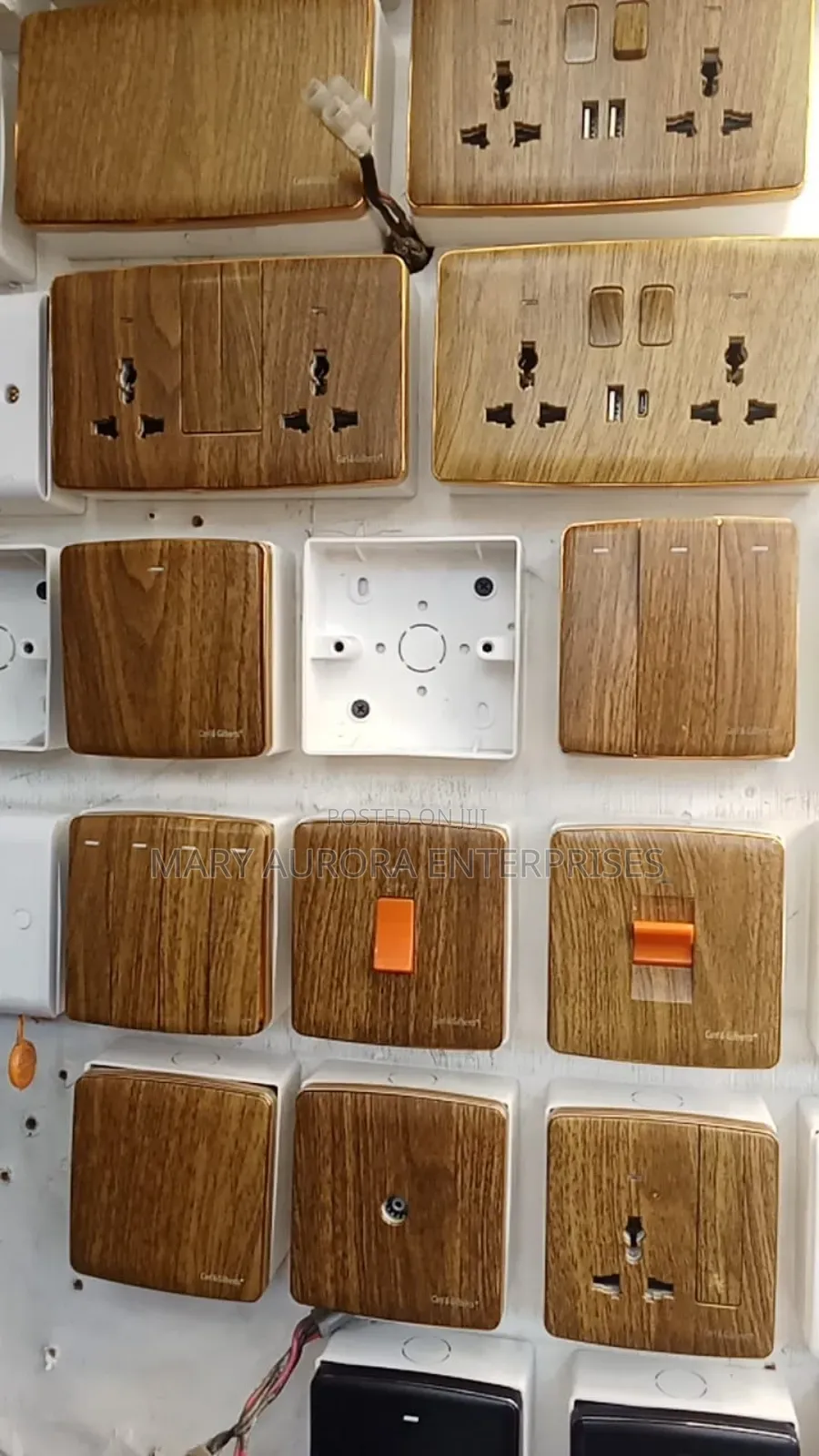 Wood Type Sockets And Switches