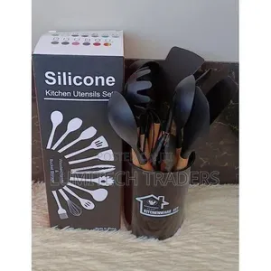 Silicone Spoons 12pcs Black