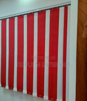Two-Color Vertical Blinds | Modern Eye-Catching