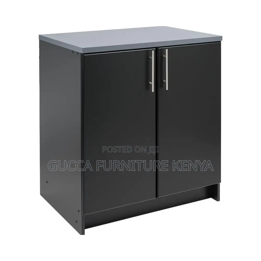 Modern Two-Tone Credenza Storage Office Cabinet