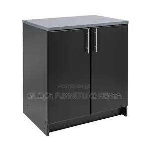 Modern Two-Tone Credenza Storage Office Cabinet