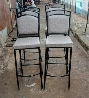 Premium Grey Bar Stools Well-Cushioned and Comfortable.
