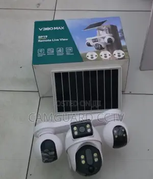 V380pro 4 Lens Solar Outdoor Camera Pan-Tilt Function