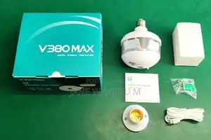 Affordable V380 Max Single Lens Nanny Wifi Bulb Camera