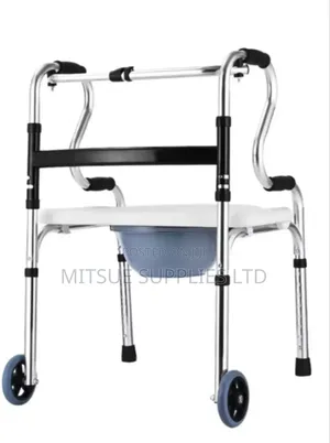 6 in 1 Height Adjustable Walker With Commode/Stool