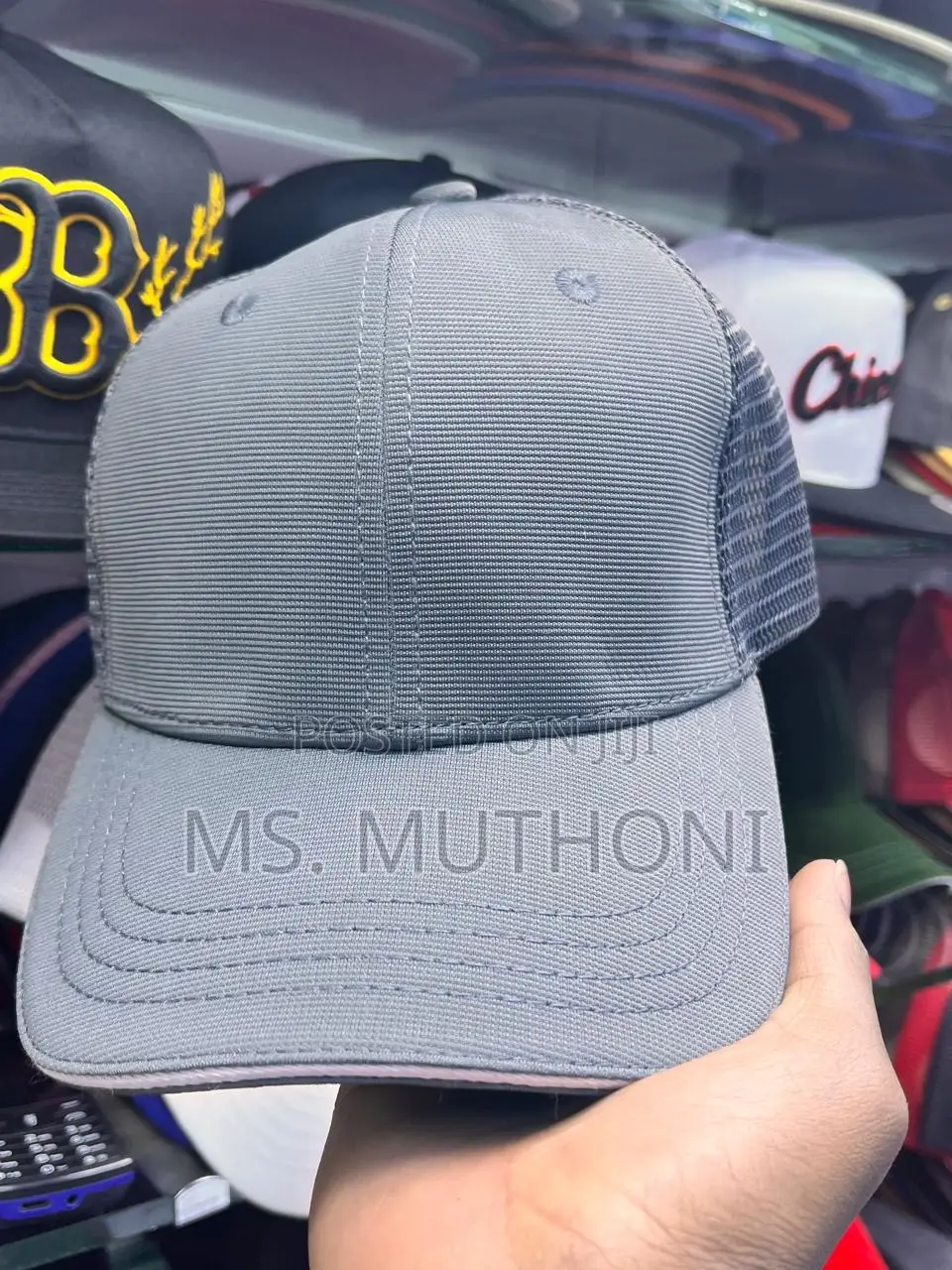 Plain Breathable Adjustable Snapback Closure Trucker Hat 