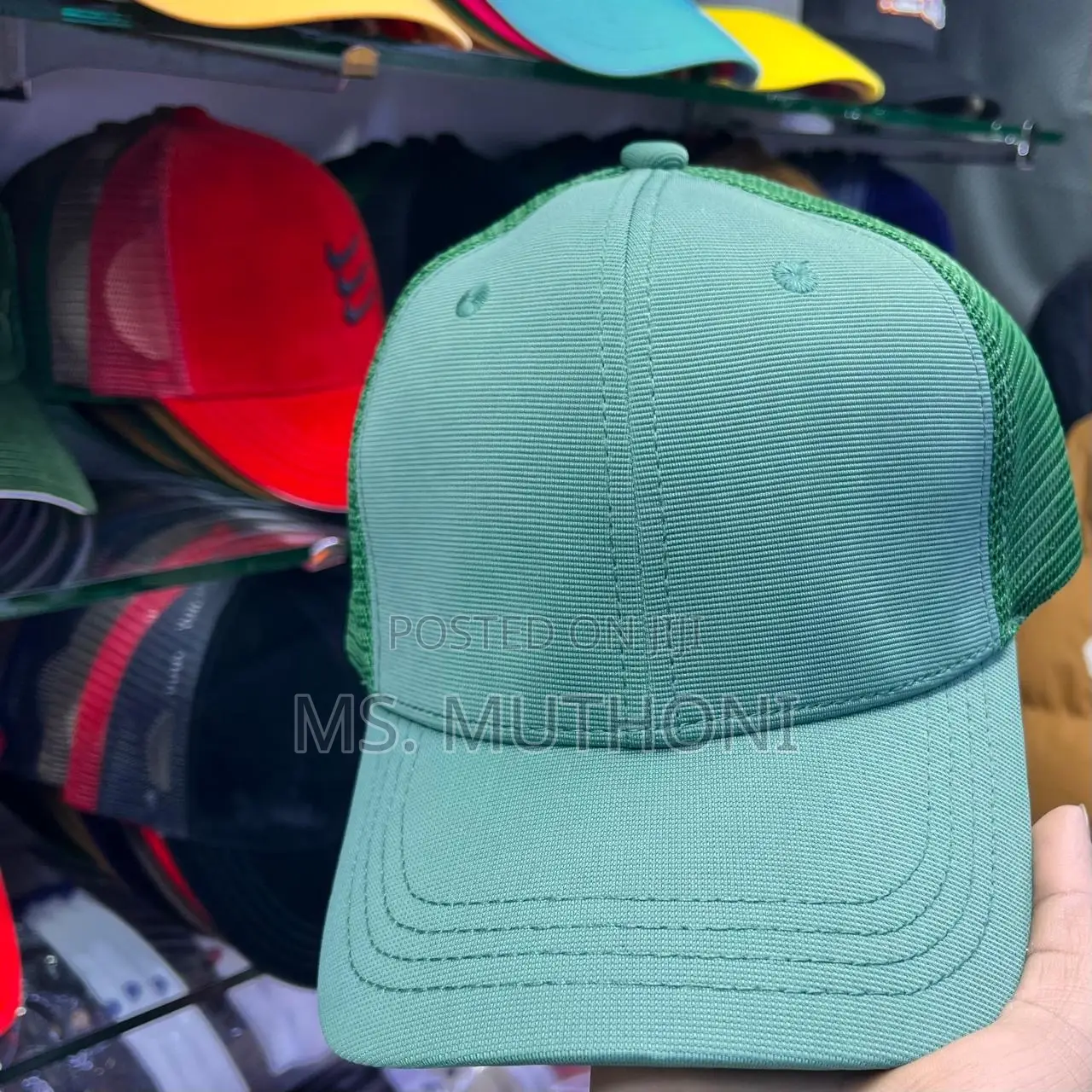 Plain Breathable Adjustable Snapback Closure Trucker Hat 
