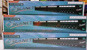 Giganet Category 6a Utp 19" 24 Port 1u Patch Panels.