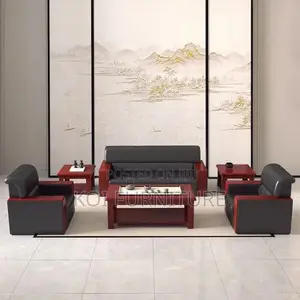 Office Sofa; Five Seaters Executive Leather Reinfored Sofa Set