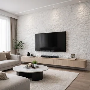 White Pu Stone Wall Panels–Decorative Lightweight Stone Cladding