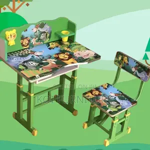 Home Table; Adjustable Childrens Desk Chair Functionality Set
