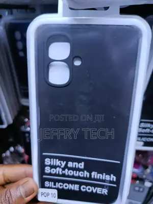 Tecno Pop 10 Silicone Phone Cover Featuring Silky, Soft-Touch Finish.