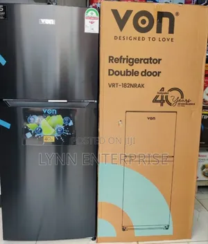 *Von Fridge Double Door 181litres No Frost
