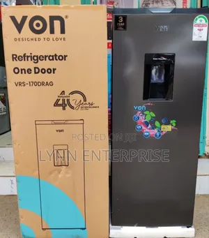 *Von Single Door Fridge 170l With Dispenser