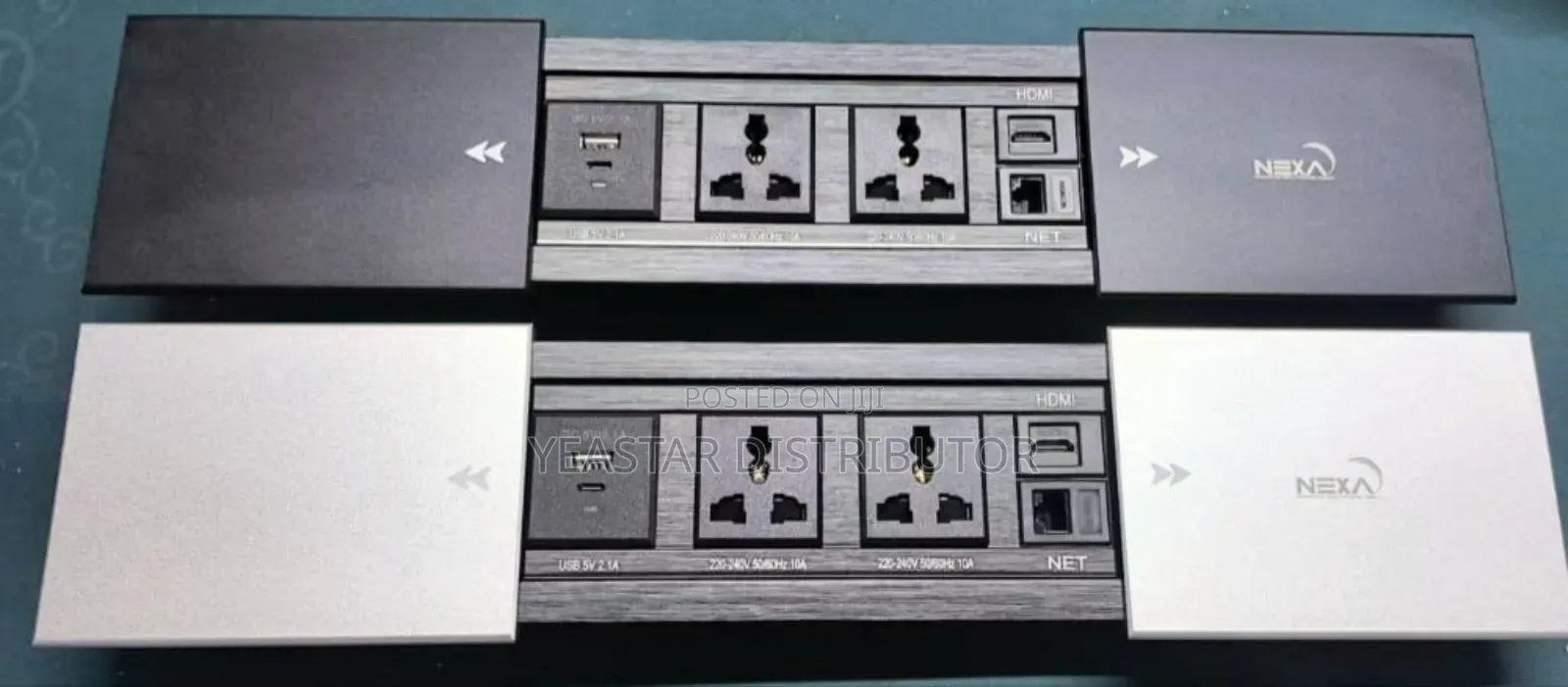 Nexa Multifunction Slide Cover Sockets