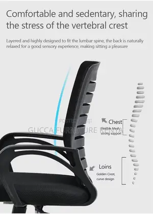 Executive Mid-Back Mesh Task Desk Seat