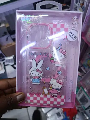 Hello Kitty Transparent Glitter Protective Case for iPhone 16 Pro Max