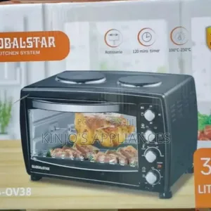38 Litres Globalstar Oven With Rotisserie And Double Hot Plate