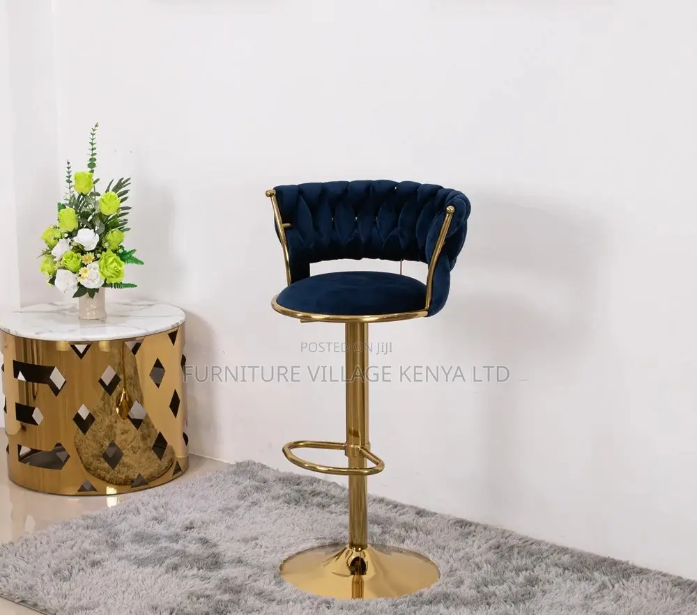 Barstool; Faux Height Adjustable Counter Barstool