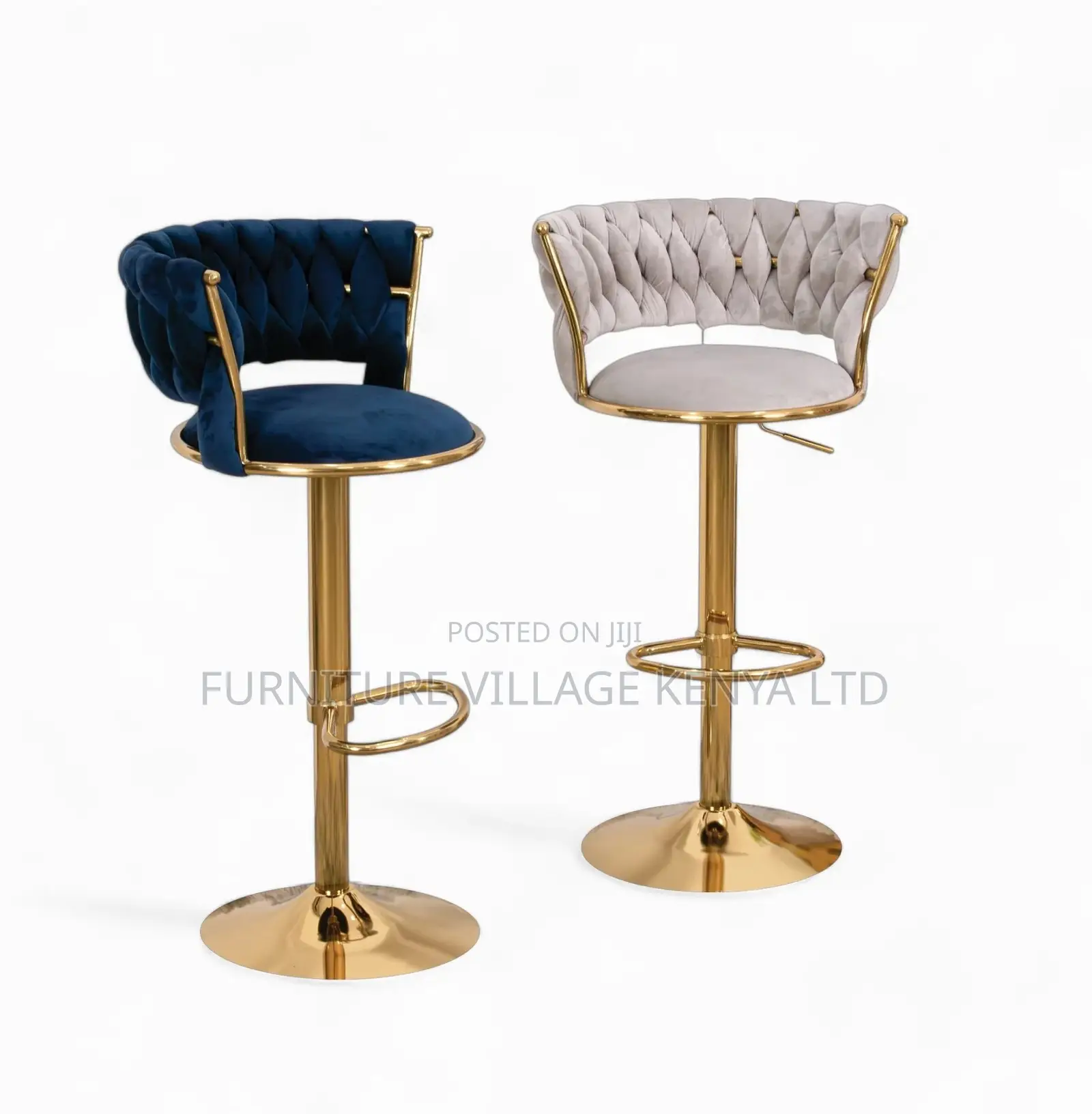 Barstool; Faux Height Adjustable Counter Barstool