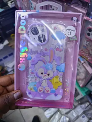 Stellalou Cartoon-Themed, Glittery Tpu Soft Case for iPhone 15.