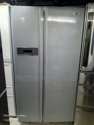 Gray in Color Side by Side Refrigerator