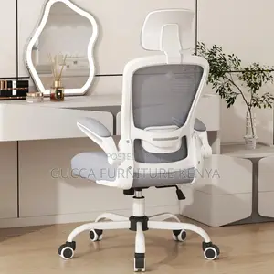 White Ergonomic Seat With Lumbar Support