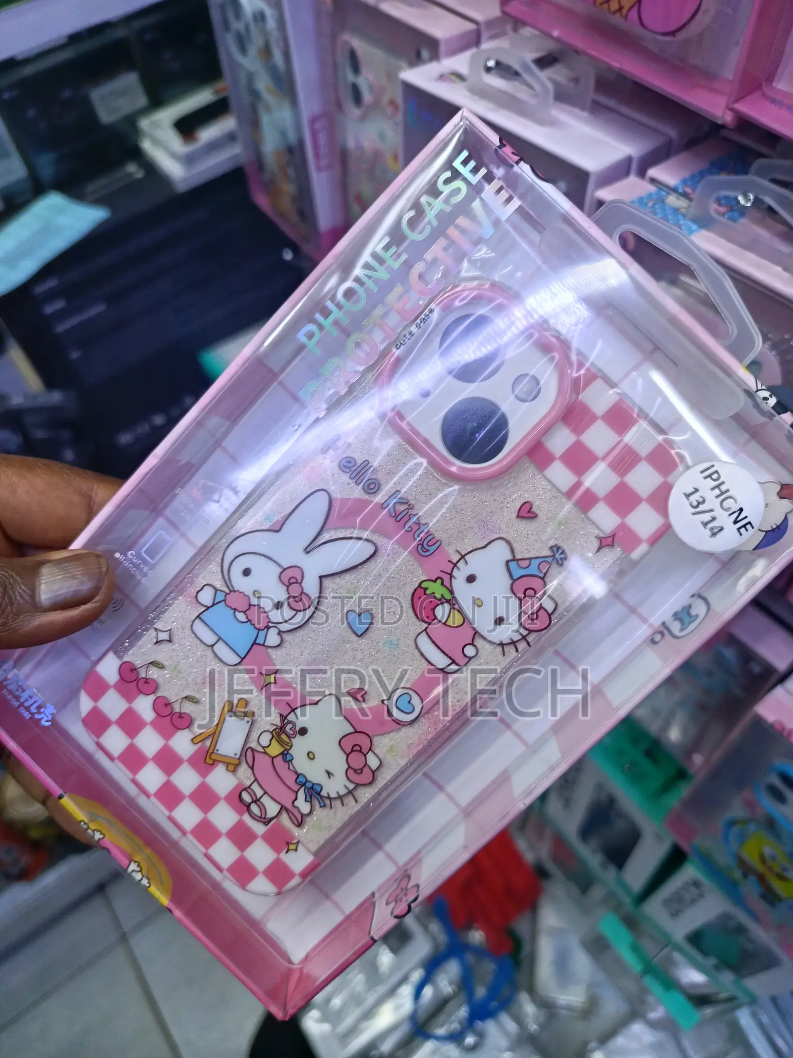 Hello Kitty Themed Protective Case for Apple iPhone 13 and 14 Models.