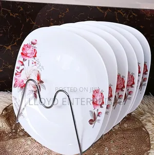 6pcs Ceramic Corner Plates