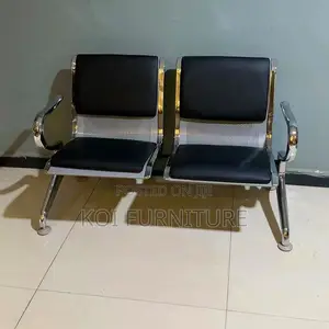 Benches; Two Seaters Strong Built Up Leather Reception Bench