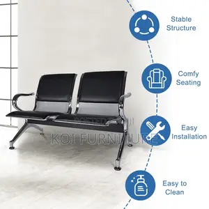 Benches; Two Seaters Strong Built Up Leather Reception Bench
