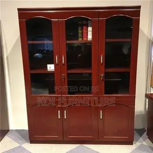 Office Cabinet; Three Doors Mahogany Large Capacity Executive Cabinet