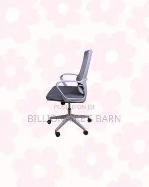 Grey Ergonomic Mesh Office Chair Mid Back Lumbar Support Solution