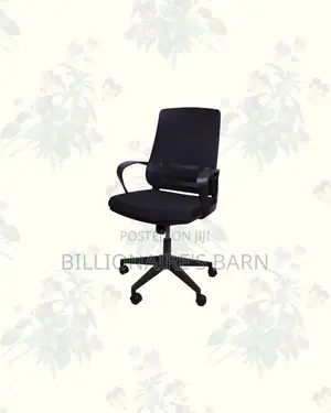 Black Ergonomic Mesh Office Chair Mid Back Lumbar Support Adjustable