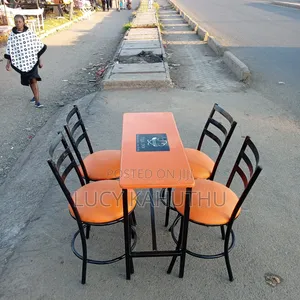 Flat Orange With Orange Marble Top