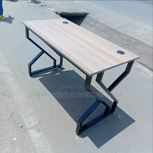 Black Double Stand Desk
