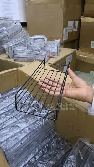  Sleek Metallic Storage Caddy