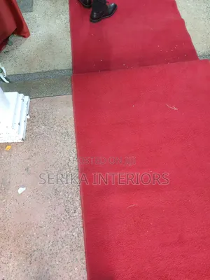 Red Walkaway Carpet Event Walkway Carpets Environmental Friendly