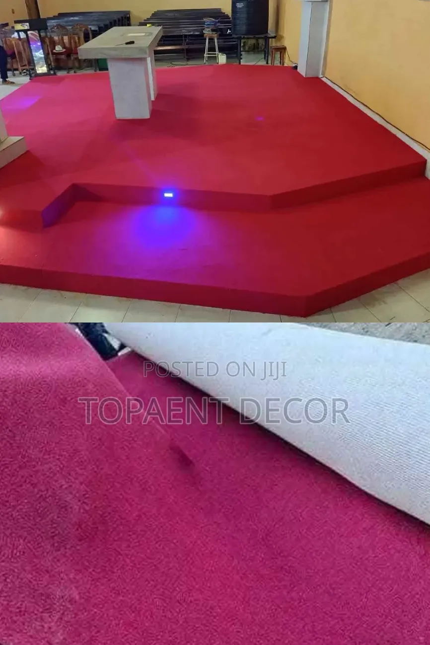 Red and Maroon Pure Softness Wal to Wall Carpets