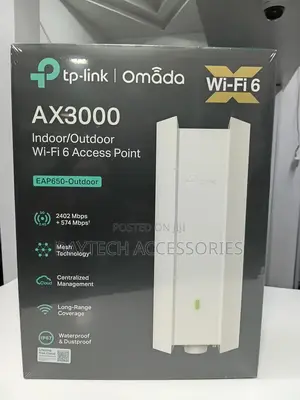 Tp-Link Eap650-Outdoor Ax3000 Wifi 6 Access Point.