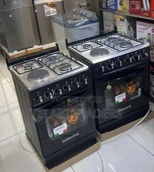 Black 50*55 Globalstar Jet 3+1 Standing Cooker With Electric Oven