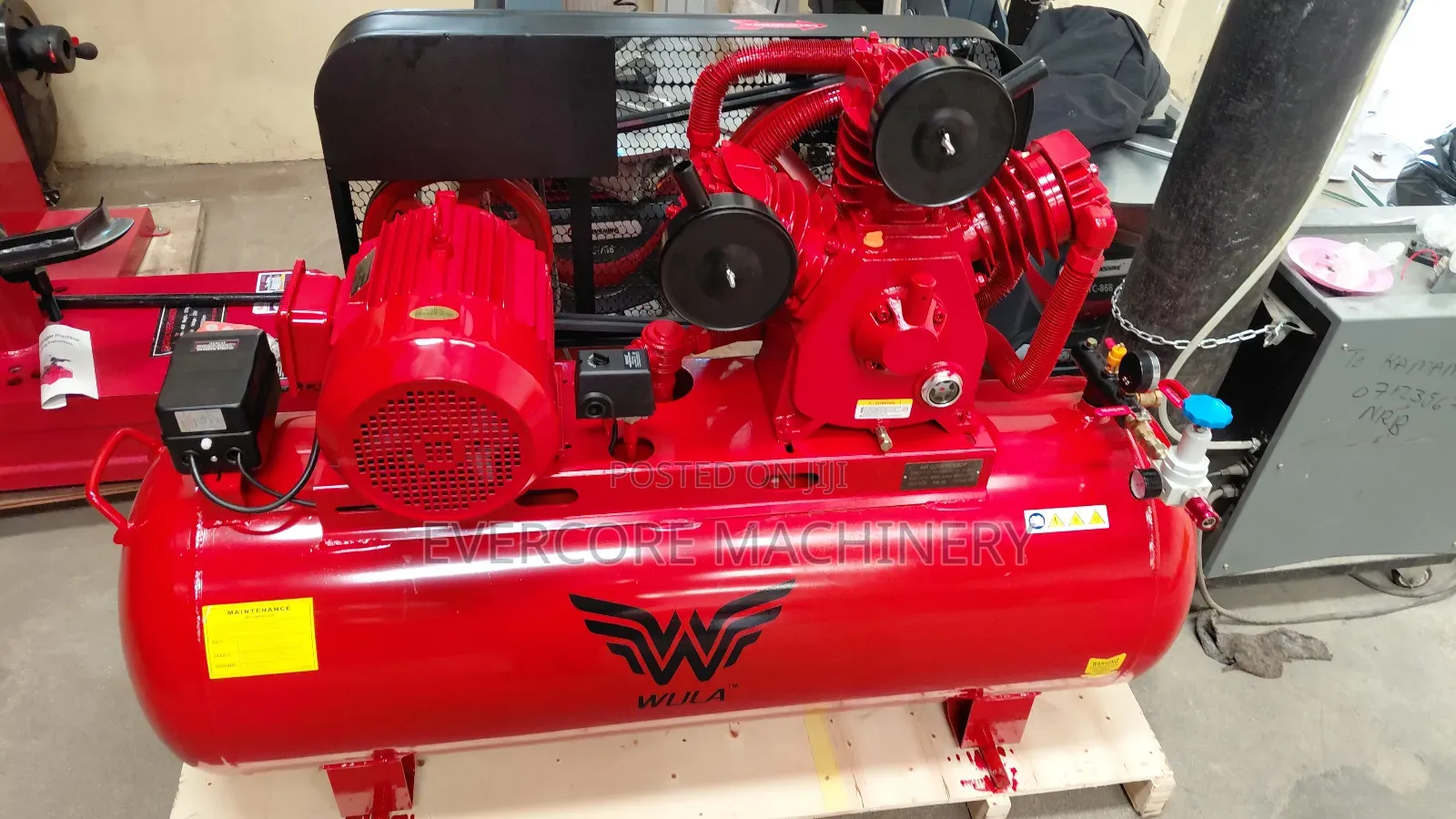 300l Electric 3 Phase Air Compressor Machine 10hp Motor 3 Pistons.