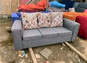 Free Delivery-3 Seater Grey Sofa