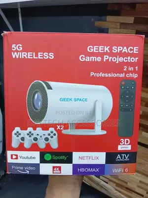 Geek Space Gaming Entertainment Projector Bundle