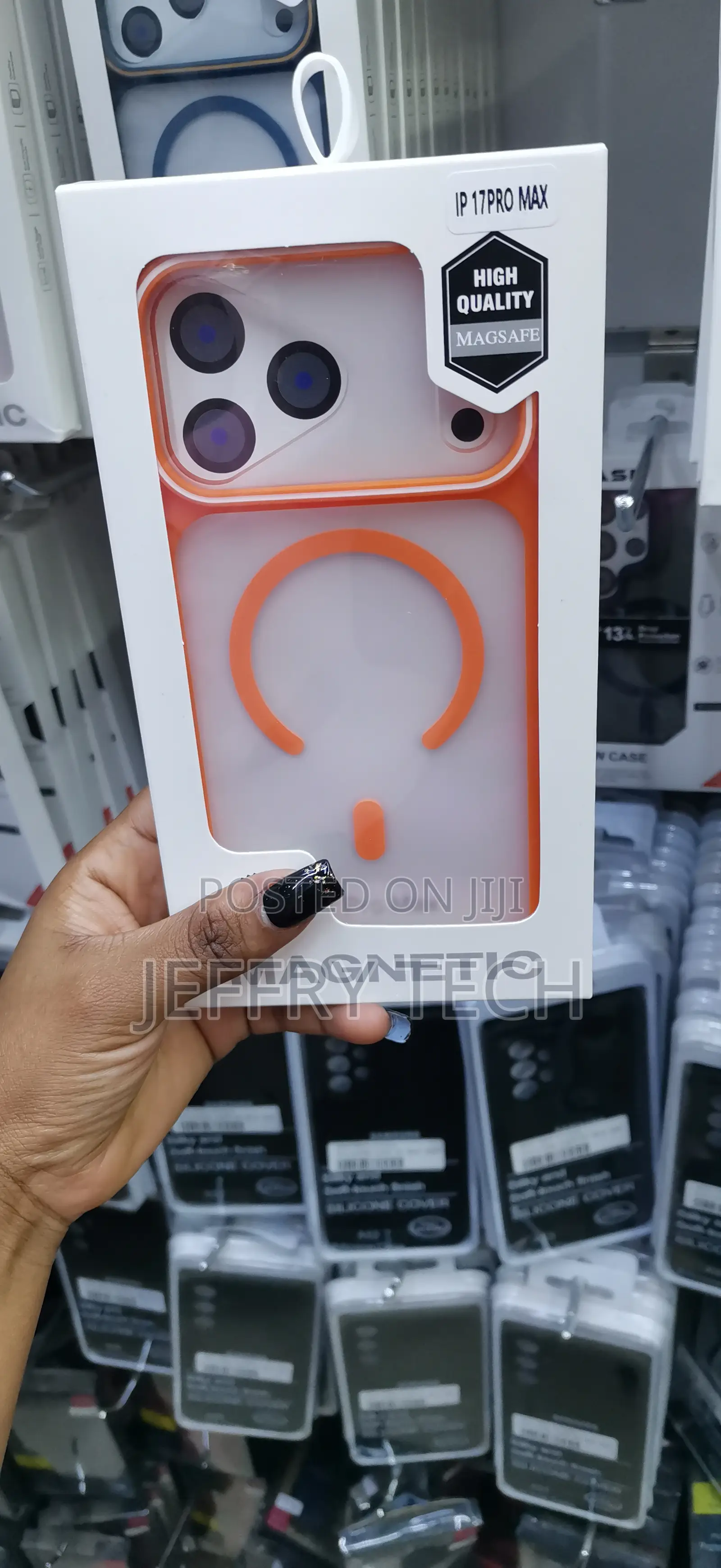 Magnetic Silicone Protective Case Designed for the iPhone 17 Pro Max.