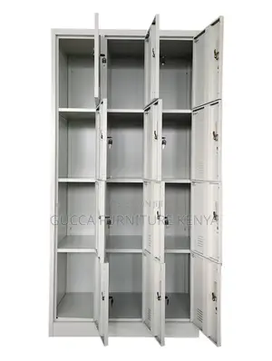 12-doors Secured Gym Storage Locker Unit