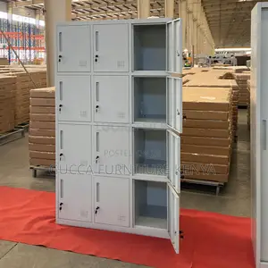 12-doors Secured Gym Storage Locker Unit