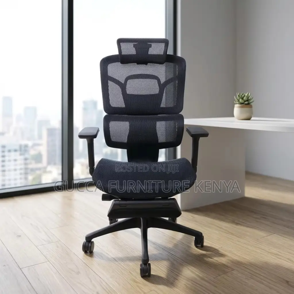 Black Full Mesh Orthopedic Manager Seat